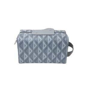 Dior gray Christian toiletry case Diamond bag Shoulder